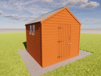 Garden shed 3D model buy