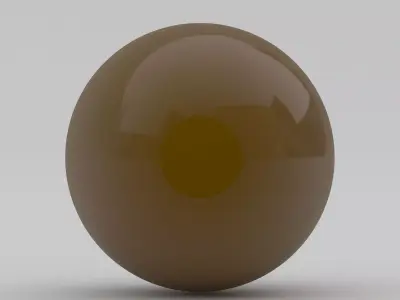 Pool Snooker Ball brown 3D model