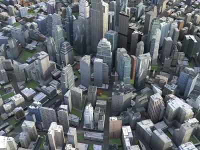 City 116 Low-poly 3D model