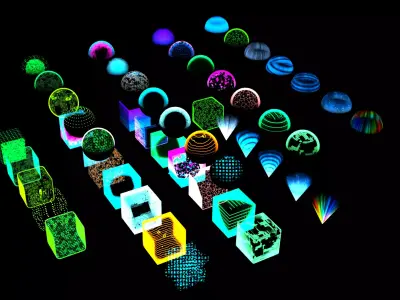 Neon Sci-Fi Material Geometry Pack  Texture