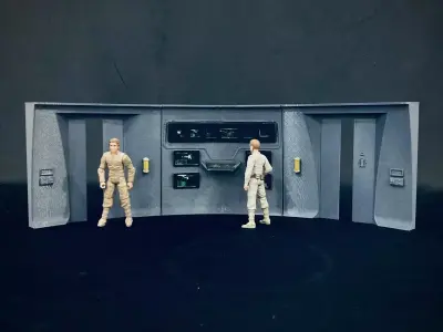 USS Enterprise Bridge Turbolift Doors - The Wrath of Khan 3D print model