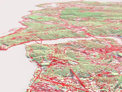 Istanbul City in Turkey 3D model