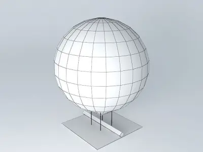 Heat lamp %26 mantle with cooling fan Free 3D model