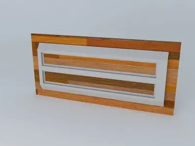 Desktop wooden door Free 3D model