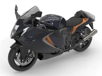Generic Motorcycle 02 3D model