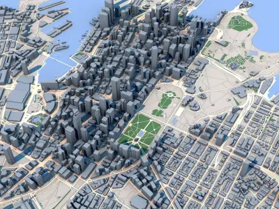 Sydney City Australia 3D model