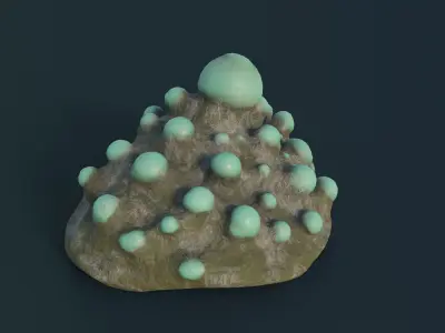 Fantasy Spider Eggs Low-poly 3D model