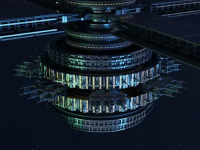 SpaceStation 3D model