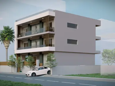 Palm House Day and Evening Renders 3D model