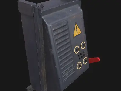 Electrical Boxes Free low-poly 3D model
