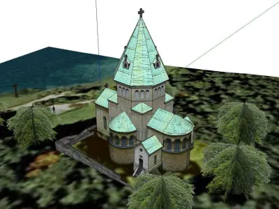 Architecture-Religion-God-Culture-Temple-030 church 3D model