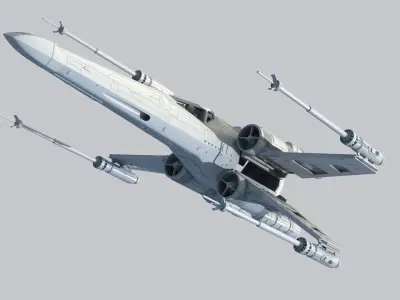 Star Wars A New Hope X Wing 1 24th scale 3D stl model 3D print model