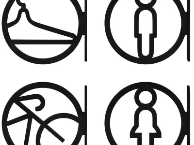 Information signs 2 3D model