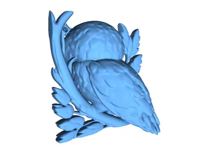 Owl 3D Model 3D print model