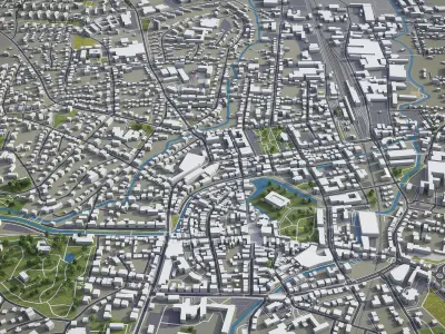 Detmold  Low-poly 3D model