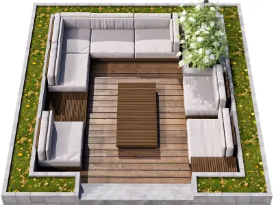 SITTING AREA NO12 A 3D model