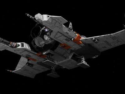 Spaceship 3d Model - Blender 3D model