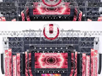 EDM Concert Stage 3D model