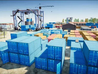 Pubg Erangle Novorepnoy Bridge 3D model 3D model