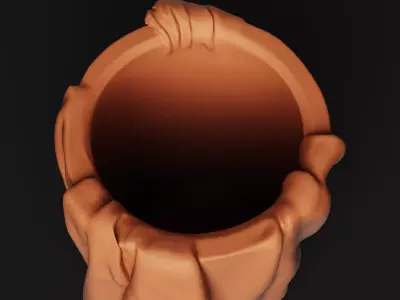 Draped Fabric Vase  Renaissance Cloth Planter Free 3D print model