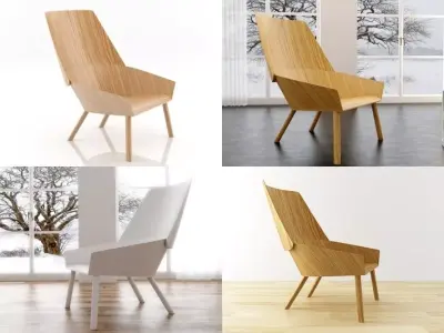 Eugene Lounge Chair 3D model