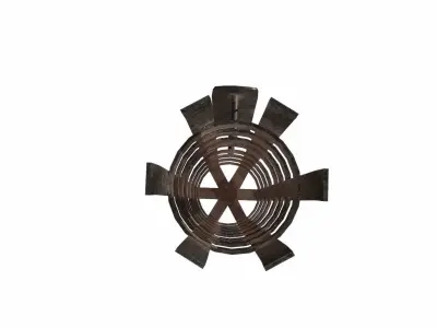 Iron Brazier 2 PBR Low-poly 3D model