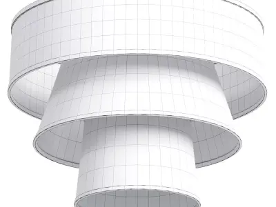  Vache Chandelier White Low-poly 3D model