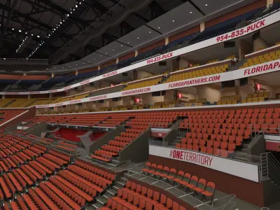 FLA Live Arena Interior Light 3D model