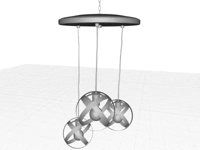 Frome Light Globe Chandelier 3D model
