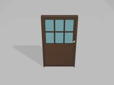 Pack of Doors-10 Assets Low Poly 3d Models  VR  AR  model Low-poly 3D model