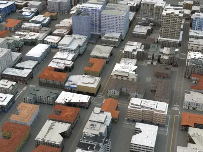 City 102 Low-poly 3D model
