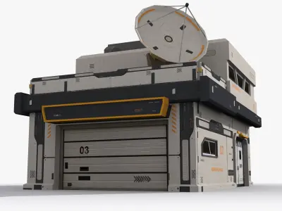 Factory Industrial Sci Fi x1 Low-poly 3D model purchase
