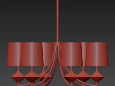 Robert Abbey Chandelier Lighting 3D model