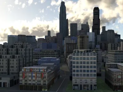 City 110 Low-poly 3D model