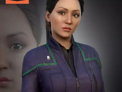 NX-01 Hoshi Sato For G8F 3D model