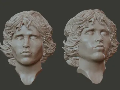 jim morrison 3D print model