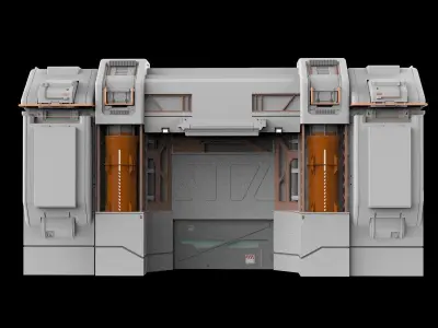 sci-fi Architectural element 12 3D model