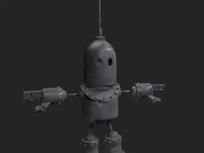 Little Robot Low-poly 3D model