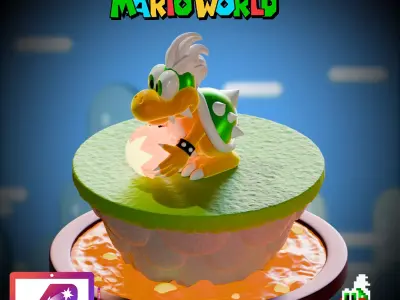 Larry Koopaling toy from Super Mario World Free 3D print model