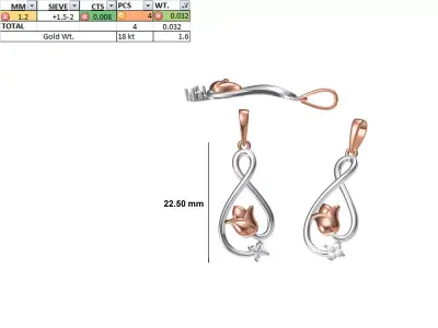 Light Weight Pendant STL OBJ FBX JCD Details 3D print model