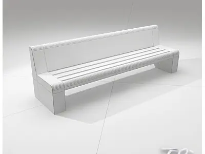 BENCH ESCOFET JUNE 3D model