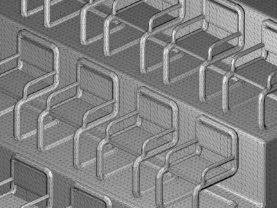 Stylish Classroom 3D print model