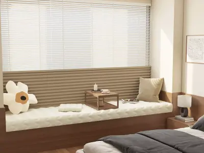 Bay window mat 3D model