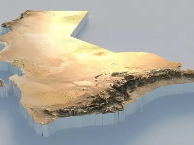 Oman Terrain Country 3D model