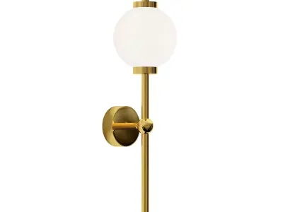 bruse light brass wall sconce 3D model