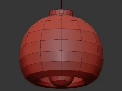 FOCUS glass pendant light - 3D model