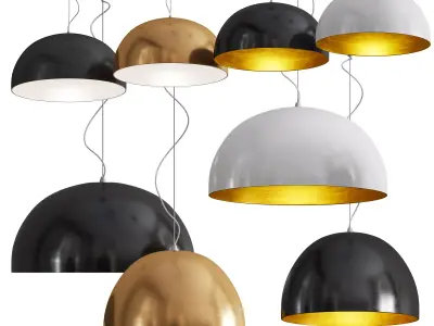 Oluce SONORA Pendant Lamp 3D model