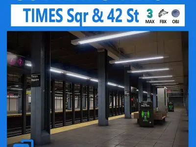 Times Square-42st Subway Station 3D model