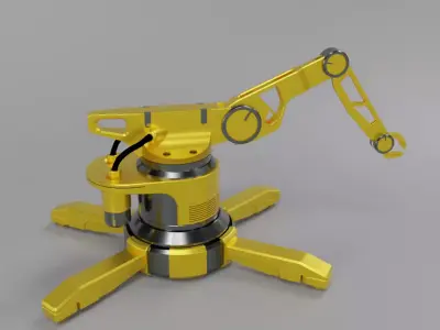Sci-Fi Model 3D robotic arm 3D model