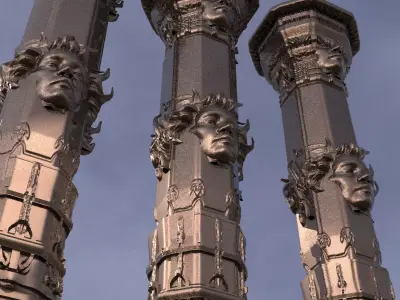 Angel Pillar 1 3D model